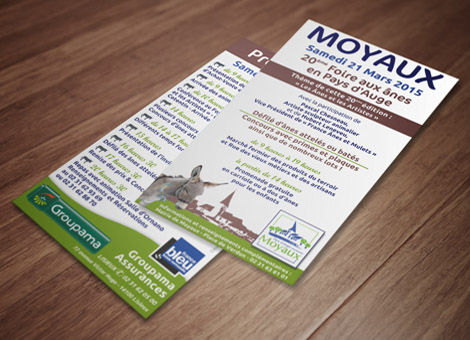 Flyers Foire aux Anes 2015 Moyaux Pays d'Auge