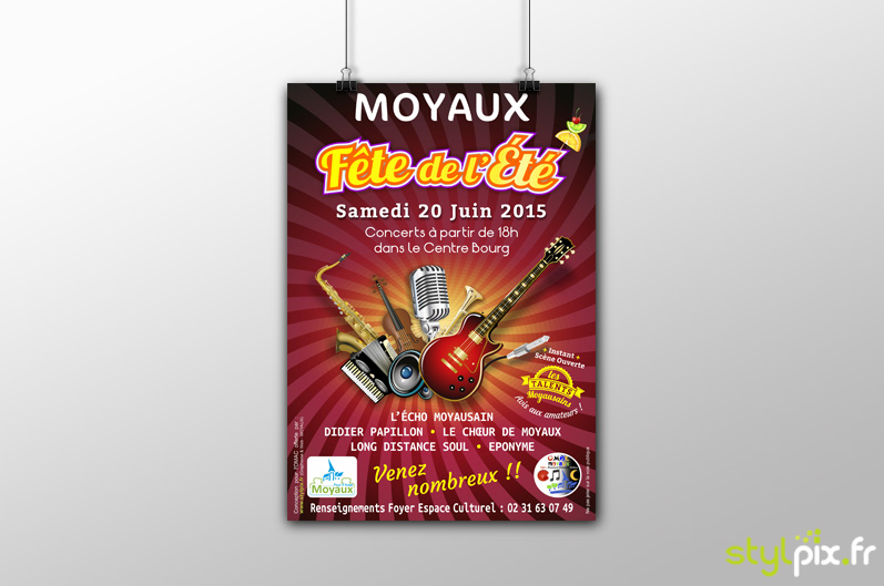 création graphique Flyer Moyaux Calvados