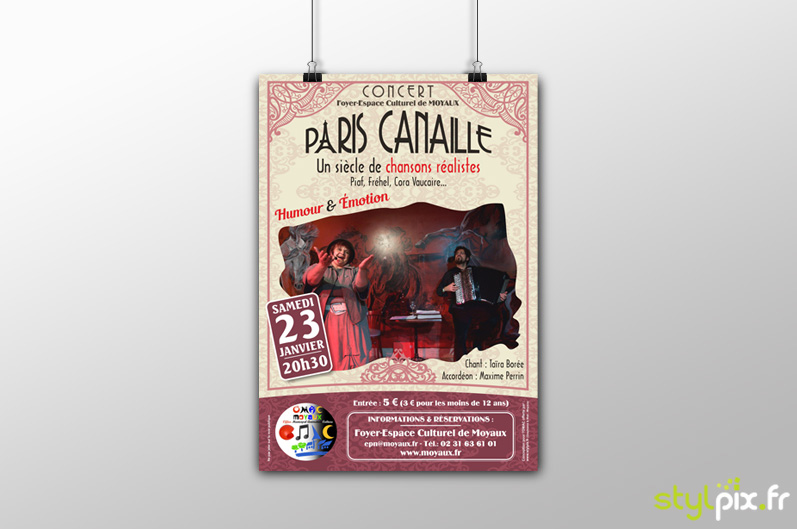 création graphique Flyer Moyaux Calvados