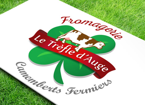 Création Logo Fromagerie Le Trèfle Auge Orne Camemberts Fermiers