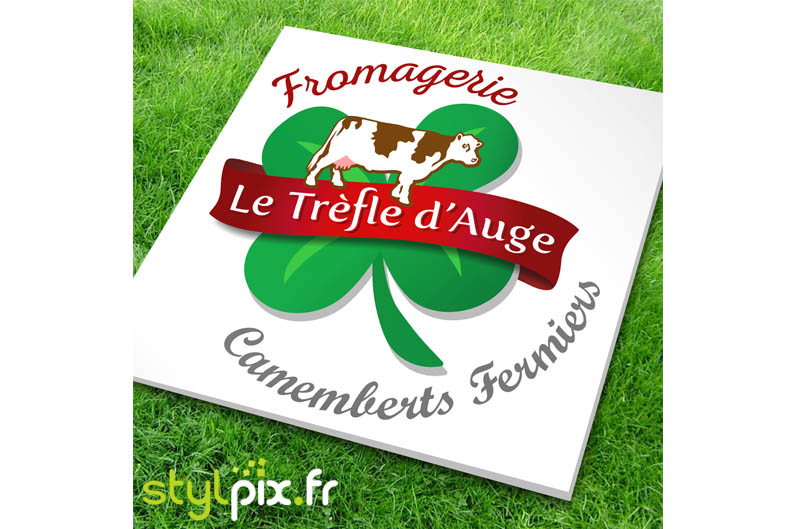 affiche donateurs Fromagerie Trefle Auge Camemberts Fermiers Orne Normandie