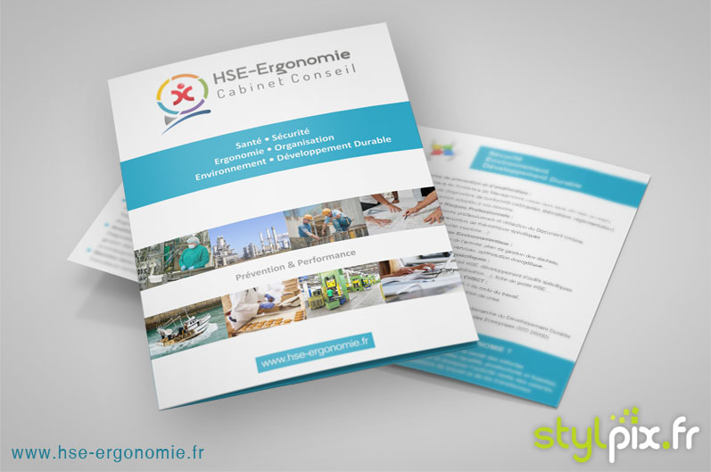 Création graphique flyer dépliant cabinet conseil caen