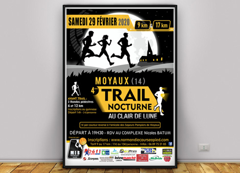 graphique flyer affiche sport normandie