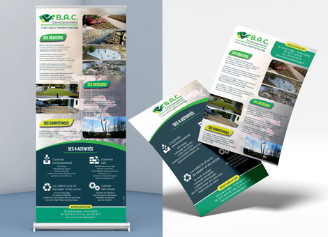 B.A.C. Environnement – Roll-up/Flyers